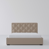 Łóżko Tapicerowane Velvet z przeszyciami w kształcie rombów - 13