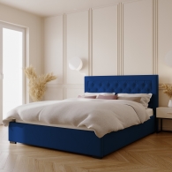 Łóżko tapicerowane z miękkim zagłówkiem - 13