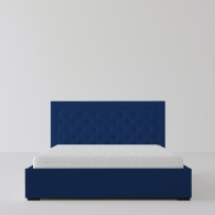 Łóżko tapicerowane z miękkim zagłówkiem - 17
