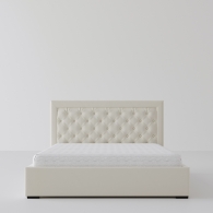 Łóżko tapicerowane z miękkim zagłówkiem - 41