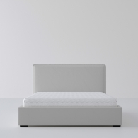 Łóżko tapicerowane z płaskim zagłówkiem - 4