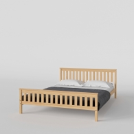 Sosnowe łóżko skandynawskie - 1