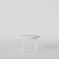 biały stół okrągły rozkładany - 2