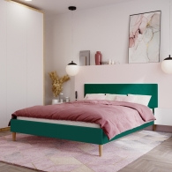 łóżko tapicerowane z pikowaniem - 16