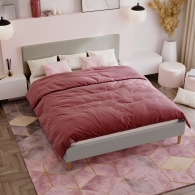 łóżko tapicerowane z pikowaniem - 27