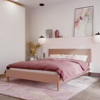 łóżko tapicerowane z pikowaniem - 36