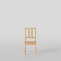 krzesło sosnowe pionowe oparcie - 3