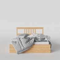 Sosnowe łóżko drewniane Lahti Scandi typu box - 3