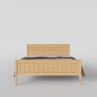 Sosnowe łóżko drewniane Lahti Scandi na wysokich nogach - 1
