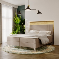 tapicerowane łóżko kontynentalne - 1