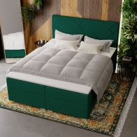 tapicerowane łóżko kontynentalne - 14