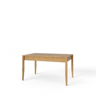 Dębowy stół nierozkładany na drewnianych nogach - 2