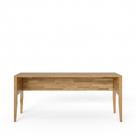 Duże biurko dębowe na drewnianych nogach - 3