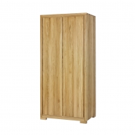 Klasyczna dwudrzwiowa szafa z drewna dębowego - 1