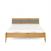 Łóżko z tapicerowaną listwą na zagłówku - 36