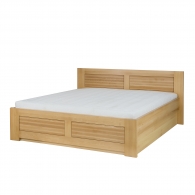 Klasyczne łóżko dębowe z pojemnikiem - 1